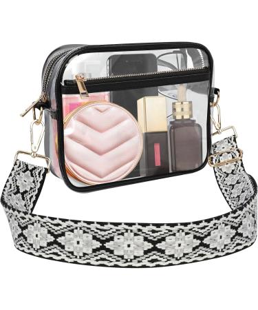 Upifen Transparent Stadium Bag for Women - Waterproof Crossbody Shoulder Bag with Adjustable Straps - Buy Online on GoSupps.com