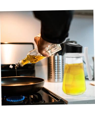 Zerodeko Prartical Oil Pot Oil Vinegar Dispenser 1pc Oil Can Oil Storage Glass Vinegar Bottle Home Oil Bottle Large Capacity Oil Pot 19X12X9.5CM As Shown - Buy Online on GoSupps.com