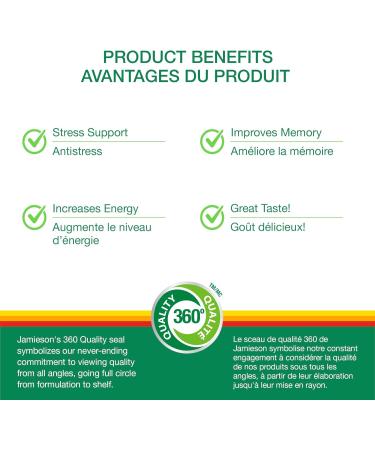 Jamieson Ashwagandha Gummies Citrus Grape Flavour 60 Count Stress Resistance & Memory Support - Buy Online on GoSupps.com