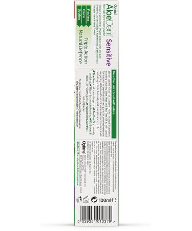 Aloe Dent Sensitive Aloe Vera Toothpaste - Fluoride Free, Vegan, Cruelty Free, 100ml (Pack of 1) - Buy Online on GoSupps.com