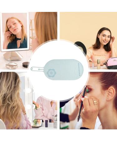 Makeup Cleaning Mat Gentle Silicone Makeup Brush Cleanser Multifunctional Cosmetic Brush Scrubber Mat Pad Effective Cosmetic Cleaning Pads blue - Buy Online on GoSupps.com