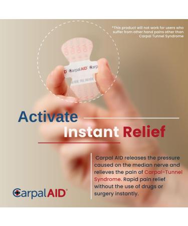 Carpal AID Clear Plastic Adhesive Hand-Based Support | Carpal Tunnel Relief | 100 Ct - Universal Fit for Either Hand - Buy Online on GoSupps.com