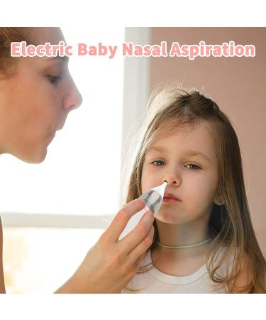 Rechargeable Electric Baby Nasal Aspirator | Nose Sucker & Cleaner with 2 Nozzle Sizes | Adjustable Suction Levels | for Newborns & Toddlers (Pink) - Buy Online on GoSupps.com