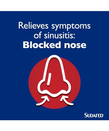 Sudafed Sinus Max Strength Capsules Relieves Sinus Pressure and Pain Relieves symptoms of Blocked Nose Headache Fever Aches and Pain pack of 16 - Buy Online on GoSupps.com