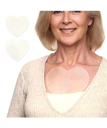 Chest Wrinkle Pads 2 Pack Reusable Silicone Chest & Neck Pads for D collet Lines Overnight Wrinkle Care for Side Sleepers Self-Care Beauty Essential Valentine s Day Gift for Her 0.1 Ounce (Pack of 1)