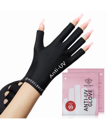 modelones UV Gloves for Nails Professional UPF99+ UV Protection Gloves for Gel Manicures Fingerless UV Light Gloves for Gel Nails Anti UV Gloves for Gel Nail Lamp Protect Your Skin from UV Harm - Buy Online on GoSupps.com
