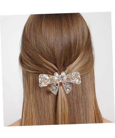 Hair Jewelry Hair Accessories Hair Barrettes for Women Fine Hair Women Hairpins Hair Clip for Thin Hair Metal Hair Clip Hair Clasp Rhinestone Hairpin White Women's Alloy Clips Girl - Buy Online on GoSupps.com