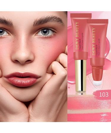 Soft Matte Liquid Blush Beauty Wand - Halo Glow Creamy Natural Blush (103 Cool Pink) - Buy Online on GoSupps.com