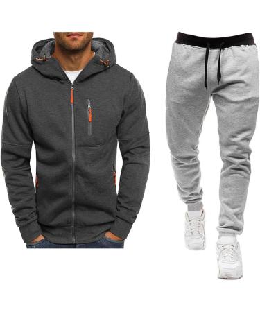 Men's Hanxiulin Jogging Suit - Cotton Sports Clothing Sweatshirt & Pants for Training & Leisure - Buy Online on GoSupps.com
