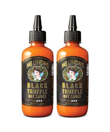 Melindas Black Truffle Hot Sauce - Gourmet Truffle Hot Sauce Made with Fresh Ingredients, Italian Black Truffles, Cayenne Peppers, Garlic & Colombian Honey - Keto, No Sugar, No Carbs - 12 oz, 2 Pack 12 Ounce (Pack of 2)