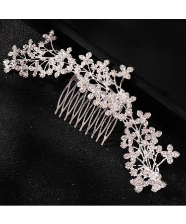 minkissy Rhinestone Alloy Hair Comb Wedding Headpiece for Bride Hairpin Bride Headdress Bridal Headpieces for Wedding Bridal Hair Comb Bridal Hair Accessories European and American Decorate - Buy Online on GoSupps.com