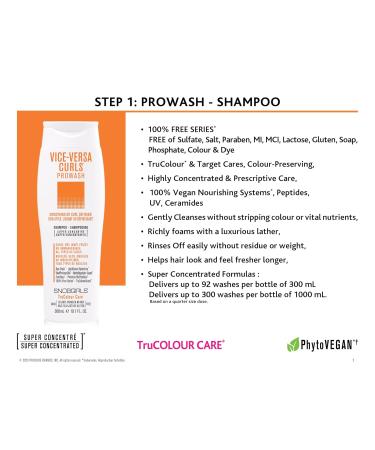 VICE-VERSA CURLS Vegan Curly Hair Shampoo | Hydrating & Curl Defining for All Curl Types | 33.8 Fl Oz - Buy Online on GoSupps.com
