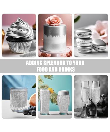Buy Wwtop Silver Edible Glitter - 15g Tasteless Powder for Drinks Cakes Chocolates Cupcakes & More - Perfect for Parties & Baking - Buy Online on GoSupps.com