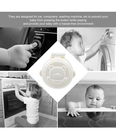 Toyandona 4-Piece Transparent Stove Switch Protection - Child Safety Gas Stove Knob Covers with Bear Pattern - Oven Button Protective Lid - Buy Online on GoSupps.com