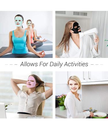 Reusable Silicone Facial Mask Covers - Set of 5 | Moisturizing Face Wrap for Sheet Masks | Prevent Evaporation | Face Care Tool in Vivid Colors - Buy Online on GoSupps.com