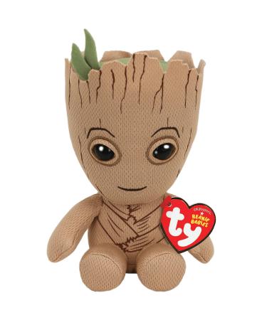 TY Marvel Avengers Groot Regular Licensed Squishy Beanie Baby Soft Plush Toys Collectible Cuddly Stuffed Teddy