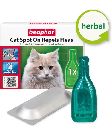 Beaphar Cat Spot On Four Week Protection Flea Repel Solution - Buy Online on GoSupps.com