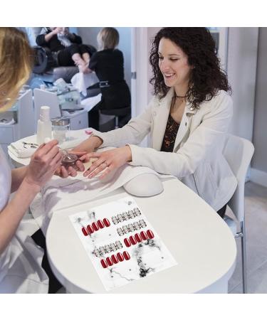 Minkissy Nail Display Board Nail Decoration False Nail Sample Sticks Pearl Scrunchies for Women Practice Color Sticks Manicure Tools Magnet Acrylic Display Stand Detachable - Buy Online on GoSupps.com