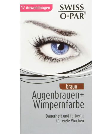 Swiss-O-Par eyebrow and eyelash tint. Brown - 12 applications