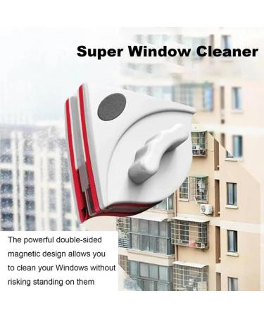 Window Cleaner Double-Sided Window Cleaning Tool with Strong Magnets for High-Rise Homes Offices Schools Apartments Dorms Hotels For doublelayer glas red - Buy Online on GoSupps.com
