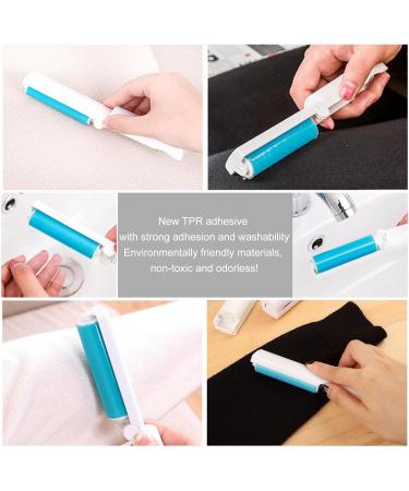 Reusable Lint Rollers 6PCS Travel Mini Lint Roller Washable Foldable Fluff Remover Sticky Brush for Clothes Portable Pet Hair Remover Roller with Cover for Carpet Sofa - Buy Online on GoSupps.com