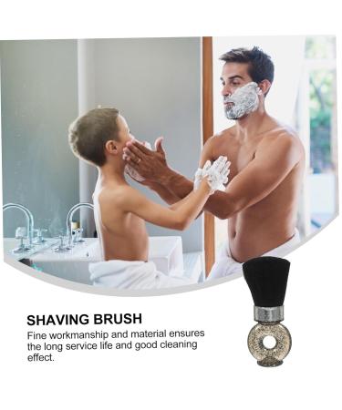 Buy Mikinona Broken Hair Brush & Shaving Brush - Professional Barber Tool for Beard Care & Styling - 8.5x3.5x14.5cm Black - International Shipping Available - Buy Online on GoSupps.com