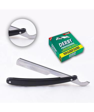 Razor Men Ustura Razor Razor Razor Men Shavette Razor With Change Blades Straight Razor + 100 Derby Blades Shaving Set Nassrsur - Buy Online on GoSupps.com
