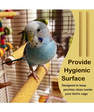 12 Pack Large Ground Riparian Covers for Birds - Perch Covers for Parrots Finches & Canaries - 1.9 cm Diameter x 22.9 cm - International Shipping Available - Buy Online on GoSupps.com