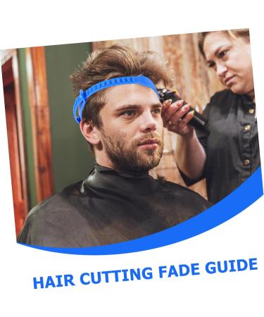Beavorty Headbands Mens Headband Hair Cutting Guide Practical Shaping Band Haircut Tool Adjustable Fade Guide Silicone Strap for Shaping Haircut Guide Silica Gel Man Auxiliary Tool Neckline 68x4.4cm Blue - Buy Online on GoSupps.com