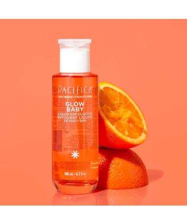 Pacifica Glow Baby Liquid Exfoliant - 5% AHA BHA & Vitamin C Booster Serum for Radiant Skin | International Shipping Available - Buy Online on GoSupps.com