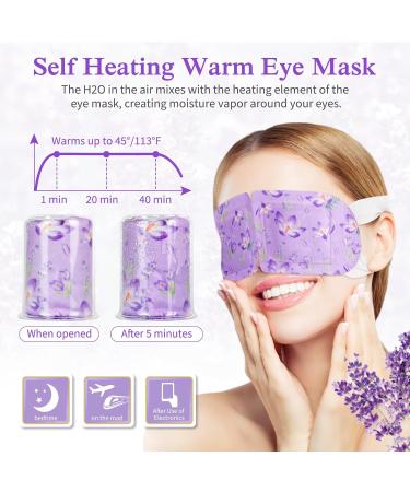 IFUDOIT Steam Eye Mask 12 Packs Lavender Self Heating Eye Mask SPA Warm Eye Mask Disposable Heated Sleep Eye Mask for Dry Eyes Dark Circles Puffy Eyes Puffiness Relief Stress Eye Fatigue Migraine - Buy Online on GoSupps.com