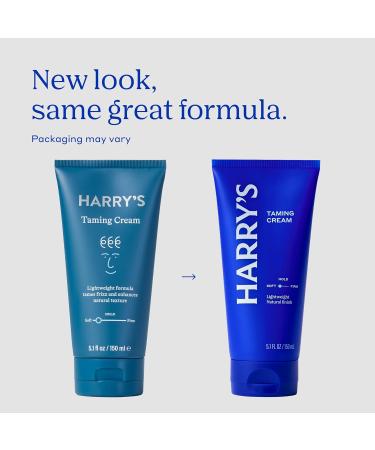 Harry's Hair Taming Cream 3-Pack | Lightweight & Natural Finish | Coconut & Herb Scent | 5.1 Fl Oz - Buy Online on GoSupps.com