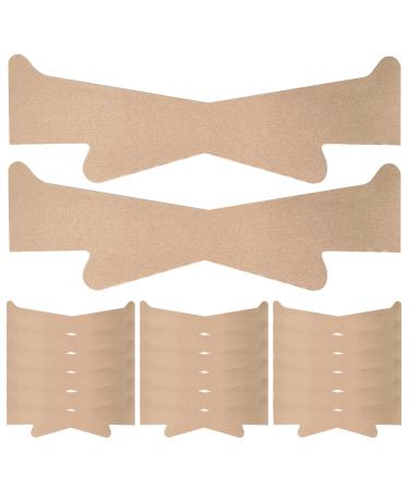 Neck Lift Tape 20Pcs Elastic Breathable Neck Strips Self-adhesive Neck Tape Portable Sweatproof Reusable Wrinkle Removing Neck Tightening Tape Skin Color