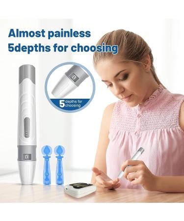 Agrose Blood Glucose Monitor Kit | 50 Test Strips, 50 Lancets, Continuous Testing Meter for Diabetes Management - Buy Online on GoSupps.com