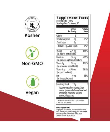 Floradix Floravital Iron & Herbs Vegan Supplement - Energy Support, 17 Fl Oz - Buy Online on GoSupps.com