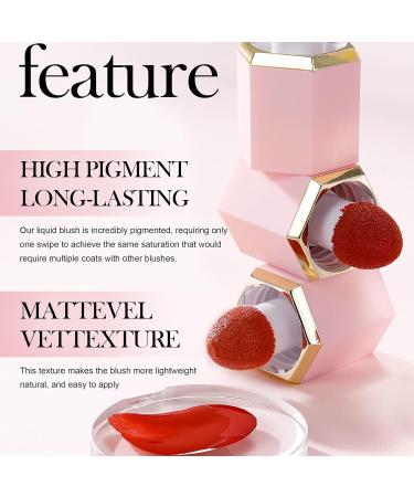 HERBENJOY Cream Blush - Lightweight Liquid Blush for Mature Skin - Dewy Finish, Smudge-Proof - #LOVE CAKE - 1 ml - Buy Online on GoSupps.com