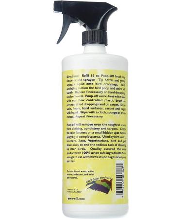 Poop-Off Bird Poop Remover Sprayer 32oz - Pack of 2 - Buy Online on GoSupps.com