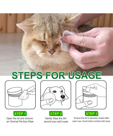 150 Pre-Soaked Cotton Pads for Dogs & Cats | Tear Stain Remover Towels | Eye Dirt & Infection Prevention - Buy Online on GoSupps.com