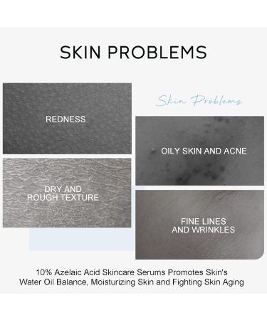 Azelaic Acid Serum 10% - Redness Relief & Skin Balance | Hyaluronic Acid Facial Serum - 0.5oz for All Skin Types - Buy Online on GoSupps.com