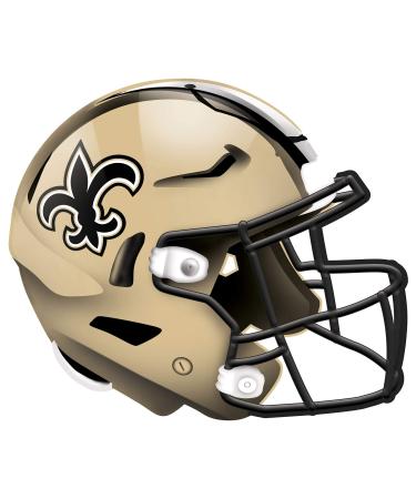 Fan Creations NFL New Orleans Saints Unisex New Orleans Saints Authentic Helmet, Team Color, 12 inch, (N1008-NOS)
