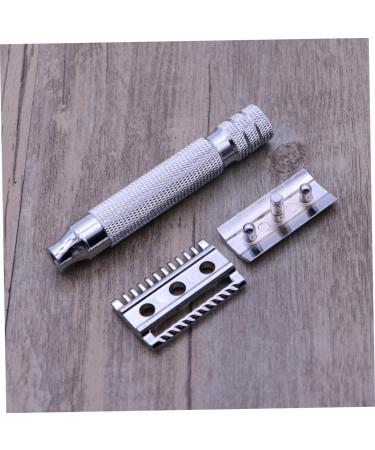 WOONEKY RASIES Stainless Steel Razor for Men - Safe & Stylish Home Use Compact Design (10.50x4.00x3.00cm) - Buy Online on GoSupps.com