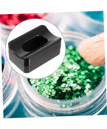 Beavorty 1pc Box Glitter storage box nail art tools nail glitter storage container rhinestone tools nail tools dip powder container nail powder recycling Nail Salon Supplies rhinestones set 7x4.4cm Black - Buy Online on GoSupps.com
