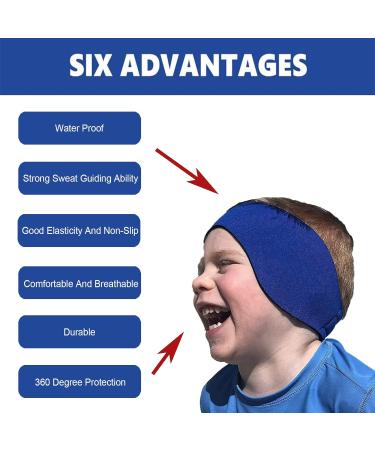 Bukycat 2-Piece Swimming Ear Protection Headband for Adults | Neoprene Elastic Hair Band for Men & Women - Buy Online on GoSupps.com