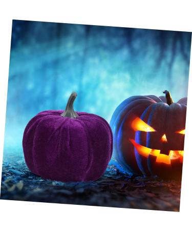 Ciieeo 10 Pcs Flannel Foam Pumpkin Decor Ornament Small Velvet Pumpkins Fabric Jack o Lantern Artificial Vegetable Halloween Pumpkin Diy Pumpkin Models Photo Prop Household Purple Crafts - Buy Online on GoSupps.com