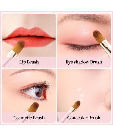  2 Pack Lip Brush for Lipstick Skycase Retractable Lip Brushes Concealer Makeup Dual End Makeup Brush for Lipstick Lip Gloss with Lid Travel Size Golden/Pink Golden+Pink - Buy Online on GoSupps.com