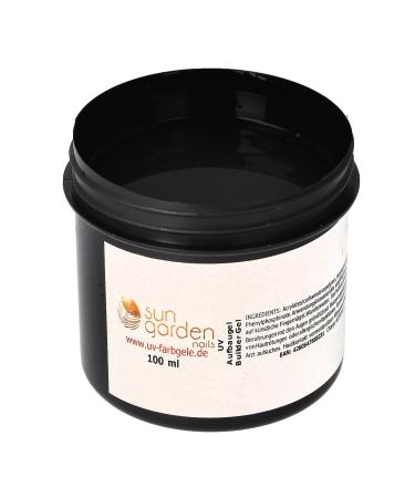 sun garden nails Sun Garden Nails Clear Builder Gel - 100 ml - UV - Nail Extension and Strengthening - Builder Gel - Clear