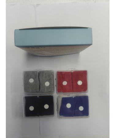 Acupressure Tape & Bracelets for Nausea Relief | Anti-Emetic Wrist Bands in Black Gray Blue & Red - Buy Online on GoSupps.com