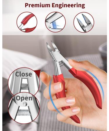 WONSIM Professional Toenail Clippers for Thick Nails - Surgical Stainless Steel, Curved Blades - Ideal for Seniors, Men and Women - Buy Online on GoSupps.com