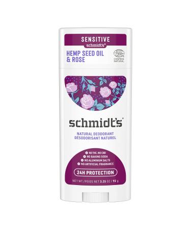 Schmidt's Natural Deodorant Sensitive Skin Formula Rose + Black Pepper 3.25 oz (92 g)
