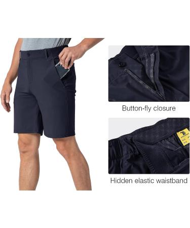 Rdruko Men's Golf Shorts Stretch Quick Dry 9 Work Casual Shorts - Navy - Size 34 - Buy Online on GoSupps.com